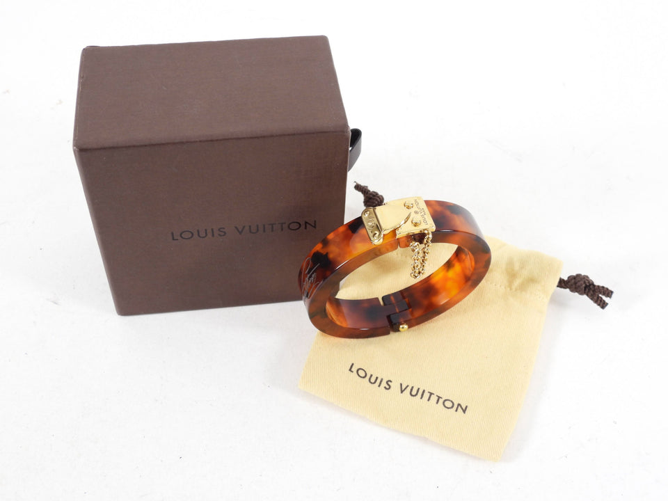 Louis Vuitton Resin Hinged Lock Me Bracelet