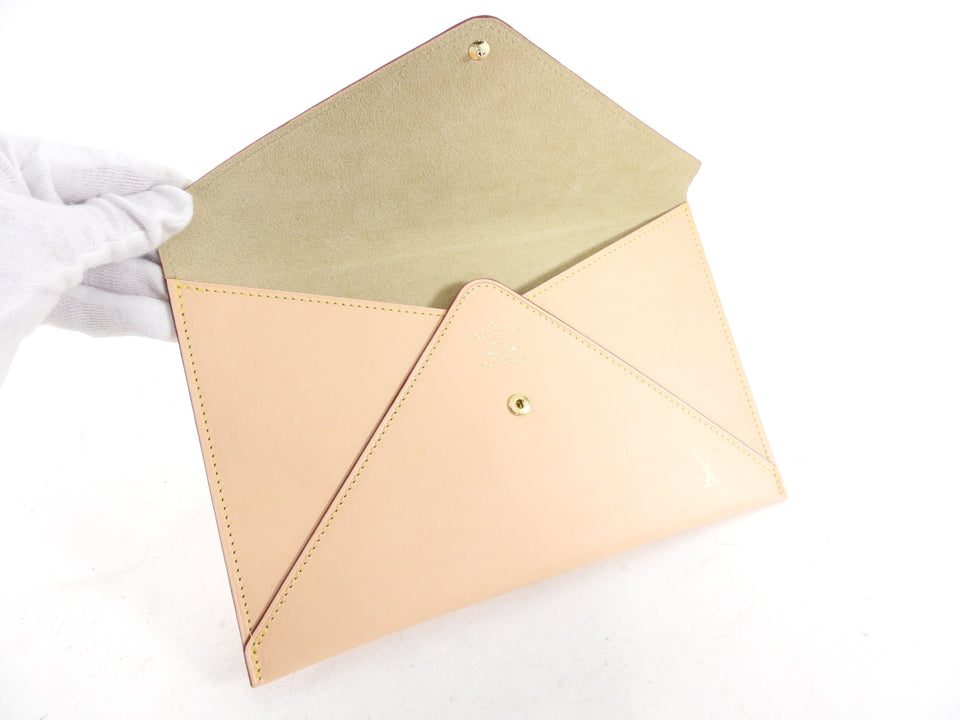 Louis Vuitton Vachetta Leather Envelope Travel Clutch Bag