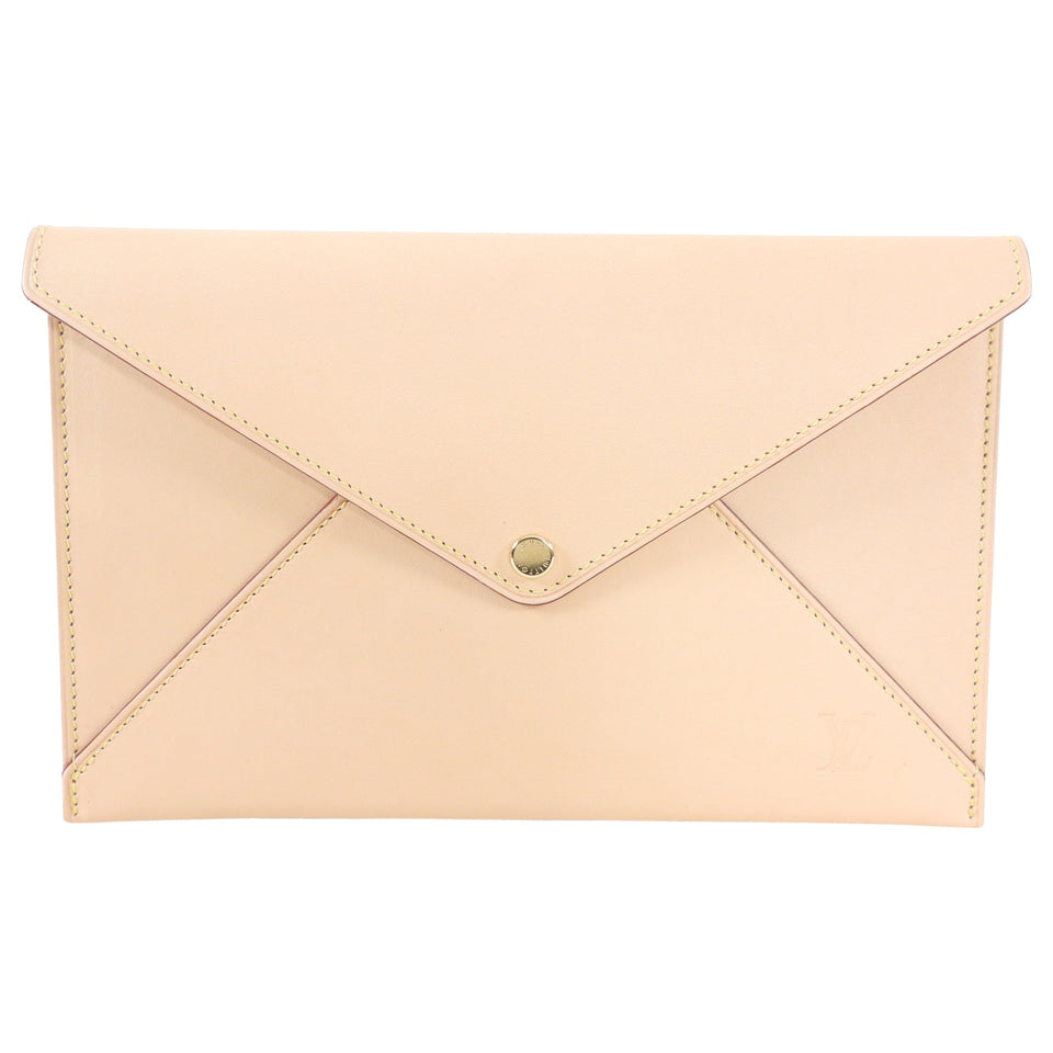 Louis Vuitton Vachetta Leather Envelope Travel Clutch Bag