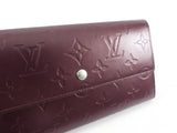 Louis Vuitton Monogram Burgundy Mat Tresor Porte Wallet