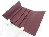 Louis Vuitton Monogram Burgundy Mat Tresor Porte Wallet