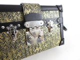 Louis Vuitton Limited Edition Gold Epi Chevron Printed Petite Malle Bag