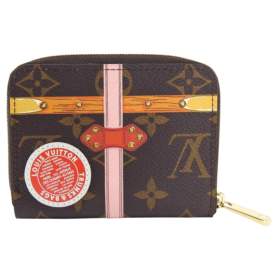 Louis Vuitton Monogram Summer Trunks Small Zippered Wallet
