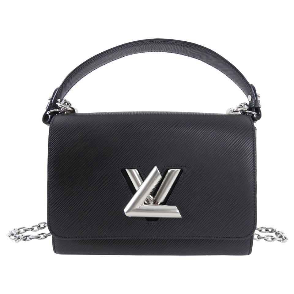 Louis Vuitton Black Epi Twist MM Chain Bag