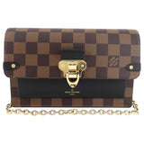 Louis Vuitton Damier Ebene and Noir Vavin Chain Wallet
