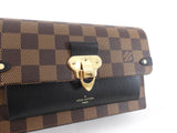 Louis Vuitton Damier Ebene and Noir Vavin Chain Wallet