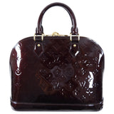 Louis Vuitton Vernis Alma PM in Amarante and GHW