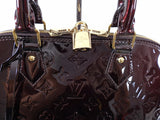 Louis Vuitton Vernis Alma PM in Amarante and GHW