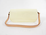 Louis Vuitton Ivory Perle Vernis Malibu Street Baguette Shoulder Bag