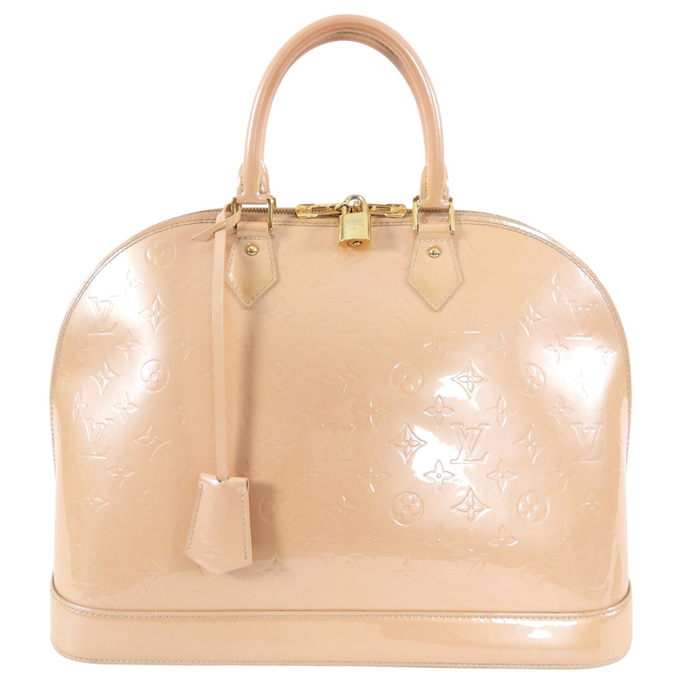 Louis Vuitton Alma GM Rose Florentin Nude Vernis Bag
