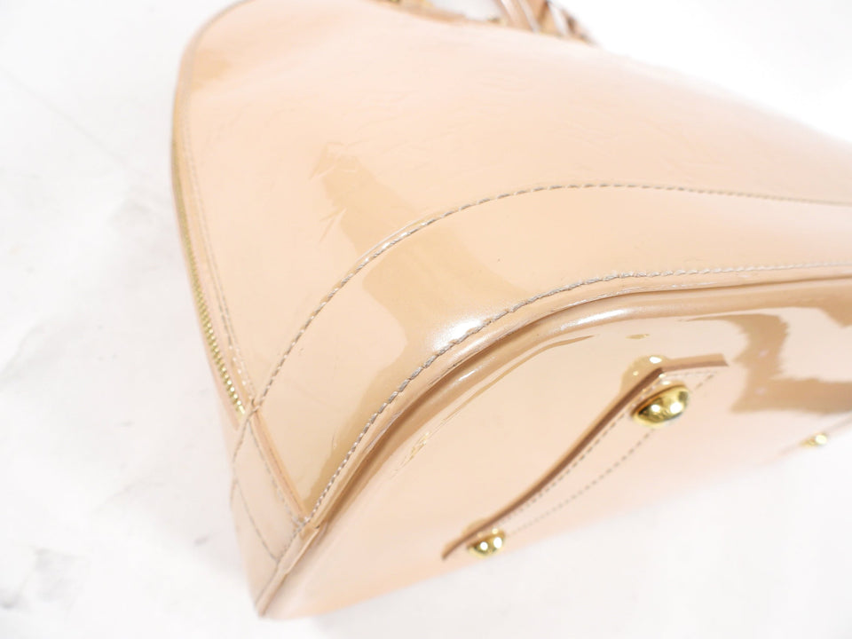 Louis Vuitton Alma GM Rose Florentin Nude Vernis Bag