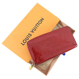 Louis Vuitton Red Vernis Monogram Zippy Continental Wallet
