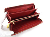 Louis Vuitton Red Vernis Monogram Zippy Continental Wallet