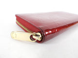 Louis Vuitton Red Vernis Monogram Zippy Continental Wallet