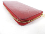 Louis Vuitton Red Vernis Monogram Zippy Continental Wallet