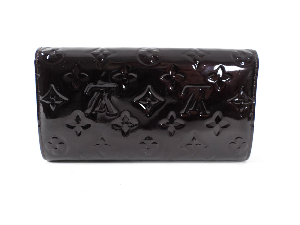 Louis Vuitton Amarante Vernis Sarah Snap Wallet