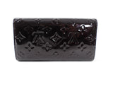 Louis Vuitton Amarante Vernis Sarah Snap Wallet