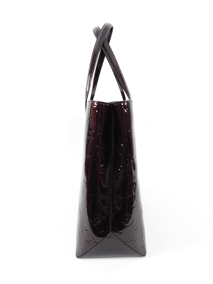 Louis Vuitton Vernis Wilshire MM Tote Bag in Amarante