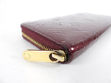 Louis Vuitton Vernis Monogram Zippy Wallet Rouge Fauve