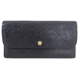 Louis Vuitton Black Empreinte Leather Long Virtoise Trifold Wallet