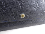 Louis Vuitton Black Empreinte Leather Long Virtoise Trifold Wallet