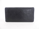 Louis Vuitton Black Empreinte Leather Long Virtoise Trifold Wallet