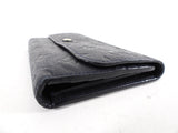 Louis Vuitton Black Empreinte Leather Long Virtoise Trifold Wallet