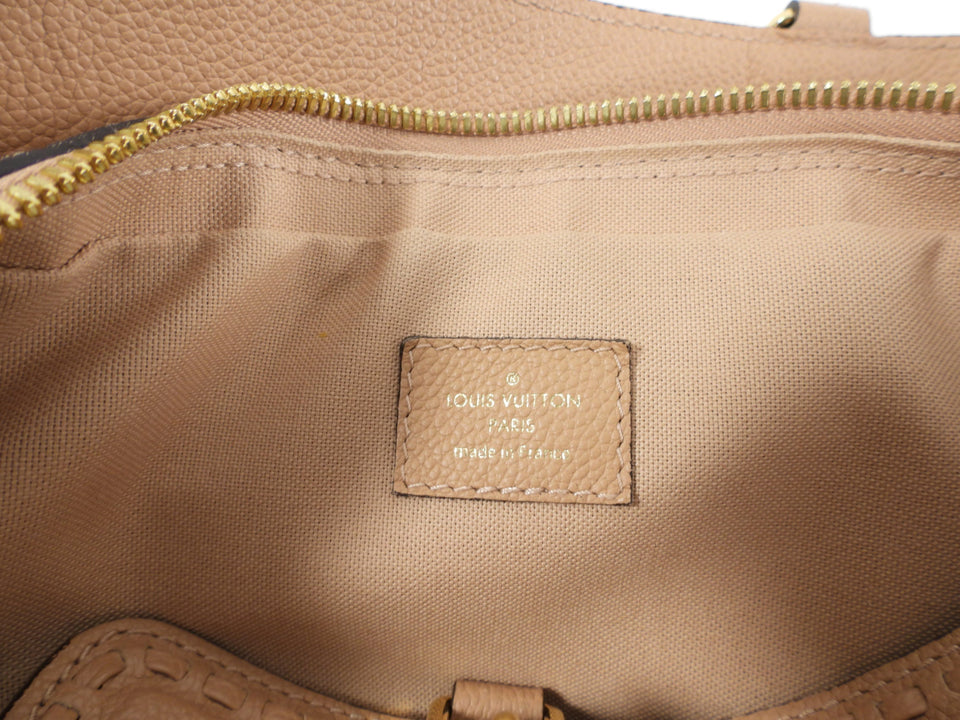 Louis Vuitton Empreinte Leather Vosges MM Papyrus Bag