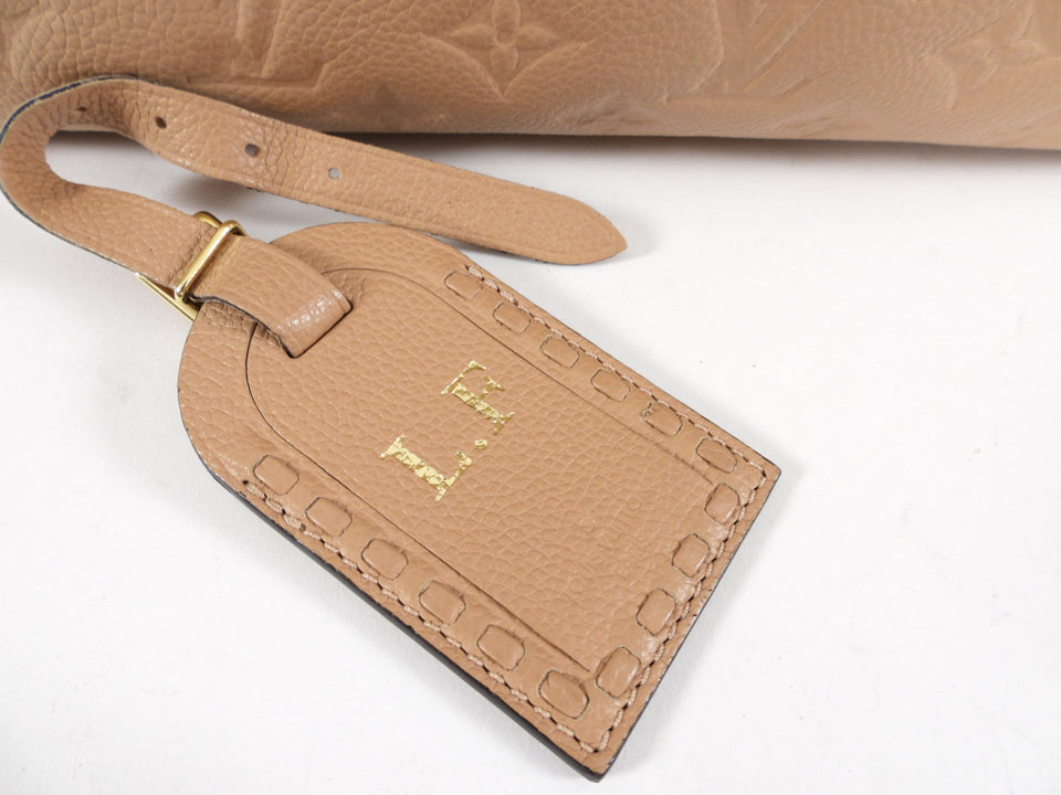Louis Vuitton Empreinte Leather Vosges MM Papyrus Bag