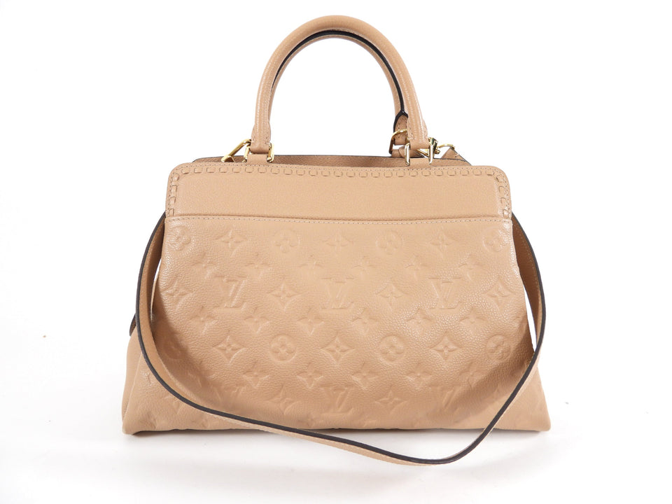 Louis Vuitton Empreinte Leather Vosges MM Papyrus Bag