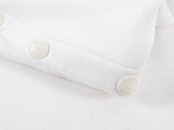 Louis Vuitton White Snap Sleeve Sweatshirt Dress - M