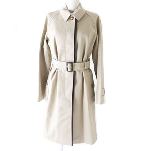Burberry coat Main: 100% cotton, Lining: 100% cotton, Sleeve lining: 100% cupra, Part: Lamb leather STONE (beige type) Women 38