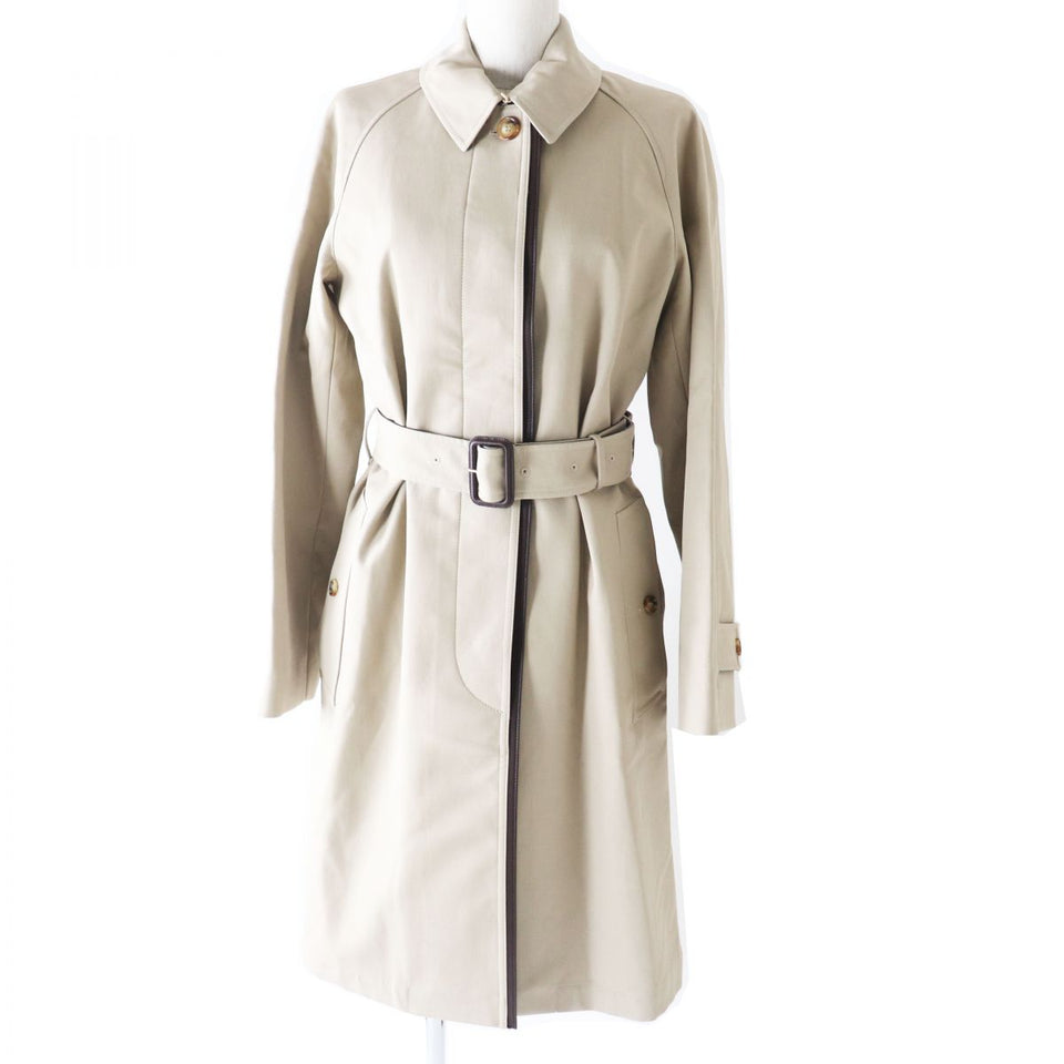 Burberry coat Main: 100% cotton, Lining: 100% cotton, Sleeve lining: 100% cupra, Part: Lamb leather STONE (beige type) Women 38