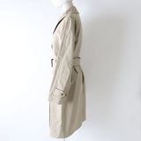 Burberry coat Main: 100% cotton, Lining: 100% cotton, Sleeve lining: 100% cupra, Part: Lamb leather STONE (beige type) Women 38
