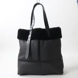 Hermes Tote Bag Taurillon Clemence Cristobal black