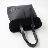 Hermes Tote Bag Taurillon Clemence Cristobal black
