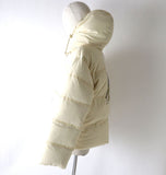 Gucci Down jacket Outer: 100% polyester, Lining: 100% polyester, Filling: 80% down, Filling: 20% feather Ivorytype Women XXS