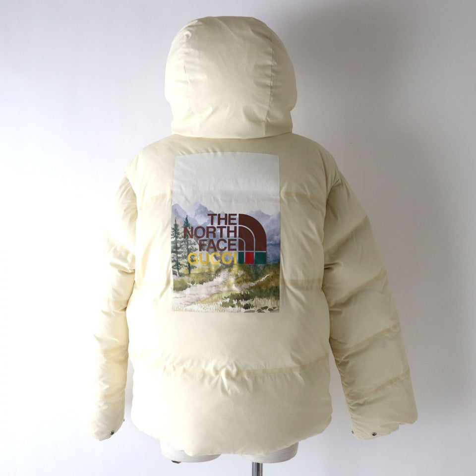 Gucci Down jacket Outer: 100% polyester, Lining: 100% polyester, Filling: 80% down, Filling: 20% feather Ivorytype Women XXS