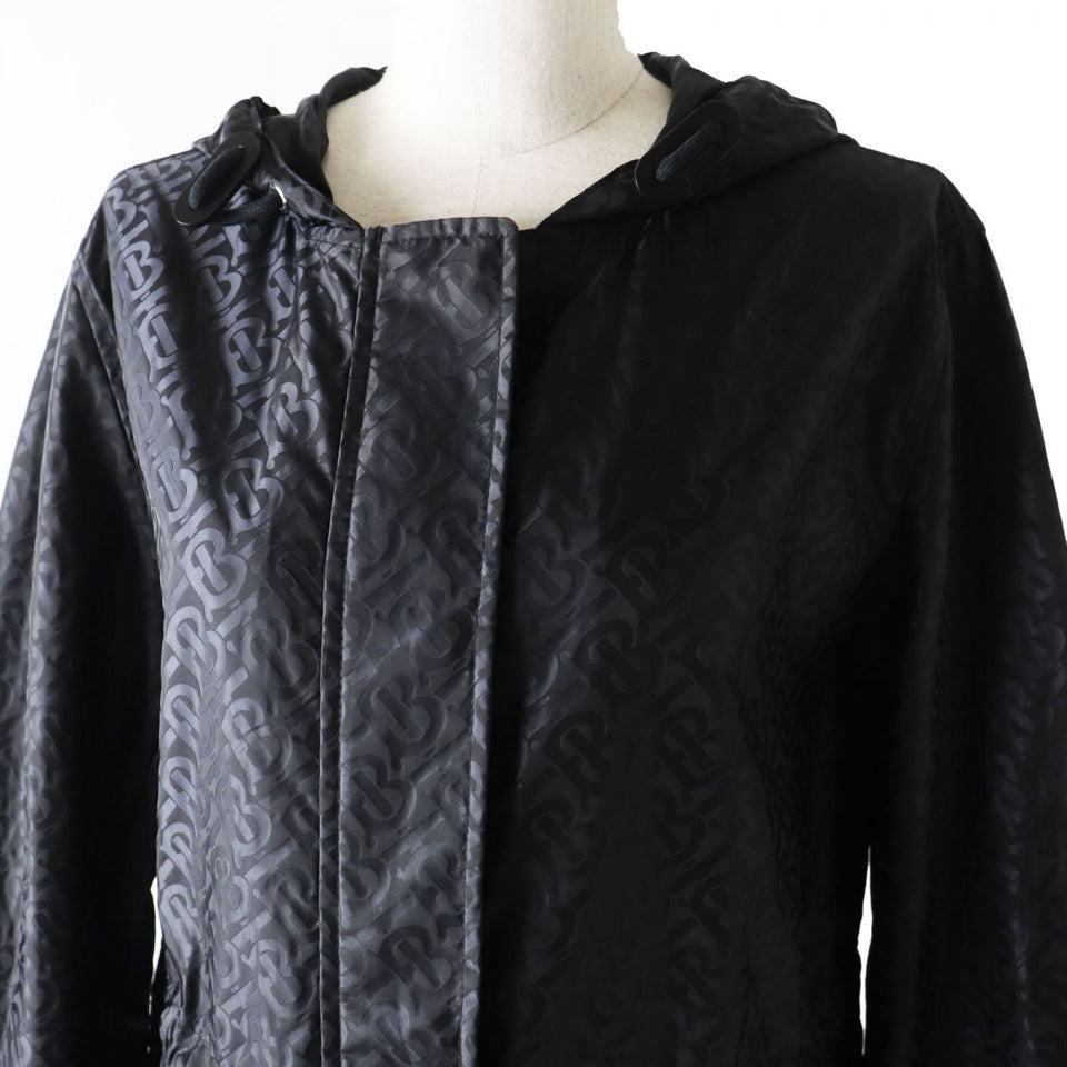 Burberry coat Polyamide (nylon) black TB monogram Women 36