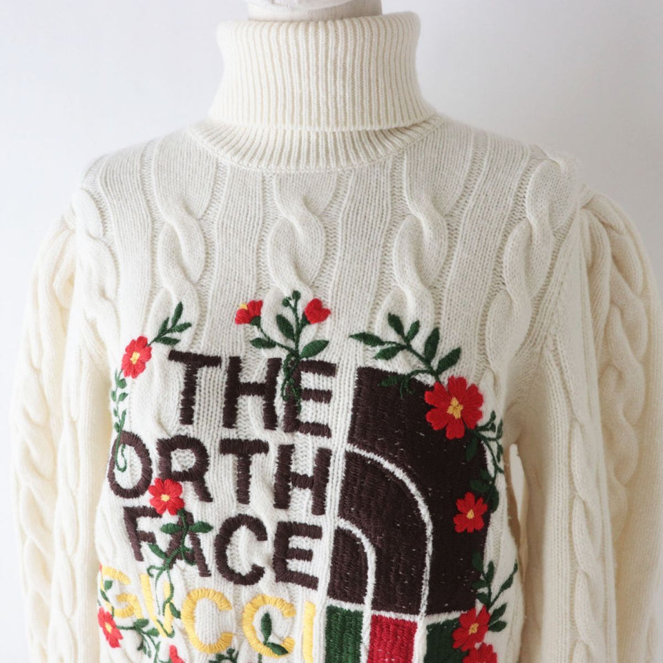 Gucci knit Main: 100% wool, part: 50% acrylic, part: 50% wool White x multi Women XS