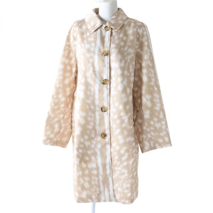 Burberry coat Outer: 100% nylon, lining: 100% cupra beige Animal Pattern Women 40