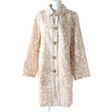 Burberry coat Outer: 100% nylon, lining: 100% cupra beige Animal Pattern Women 40