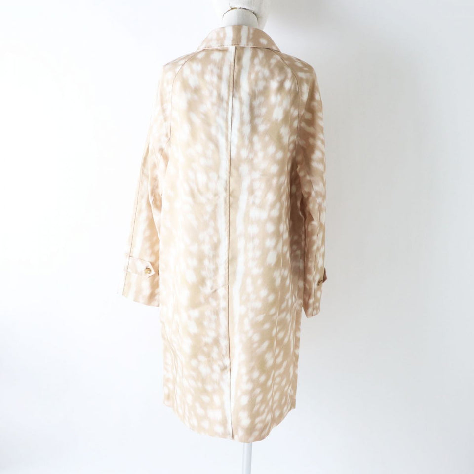 Burberry coat Outer: 100% nylon, lining: 100% cupra beige Animal Pattern Women 40