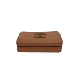 Chanel Matelassé Caviar Leather Trifold Wallet