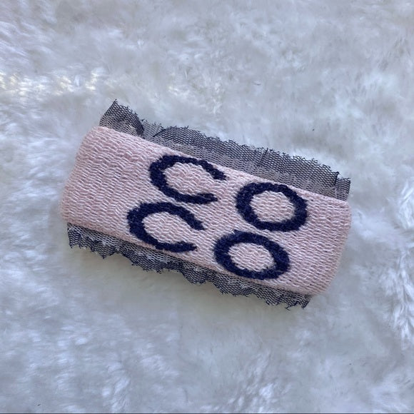 Chanel CC cotton lace bracelet