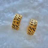 Chanel vintage gold earrings