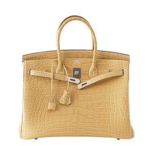 HermesBirkin 35 Alligator Mais Bag
