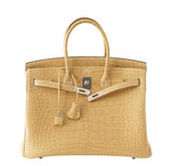 HermesBirkin 35 Alligator Mais Bag