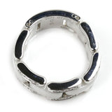 Chanel Ultra Collection Au750 White Gold White Ceramic Diamond Ring Size 14.5