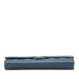 Chanel Coco Mark Matelasse Caviar Skin Long Wallet